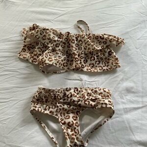 Leopard Print Bikini Set